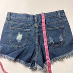 Cute and Trendy Summer Style Women's Denim Distressed Blue Shorts Size M Photo 9