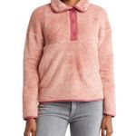 Spyder Womens L Cozy Quarter Snap Pullover in Misty Rose NEW Photo 0