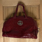 Kathy Van Zeeland Croco PVC Designer Handbag Carry On Luggage Photo 0