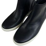 Ecco NWOT  Leather Soft 7 Wedge City Ankle Boots Black Size 6 - 6.5 Retail $180 Photo 1