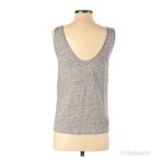 Theory Gray Linen Sleeveless Top Tank Low Back Layering Marled Insar XS New Photo 3
