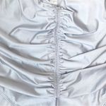 Good American Silver Satin One Piece Swimsuit Always Ruched Size 7 4X 4XL New Photo 8