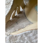 Betsey Johnson  Glitter Silver Heels Sz 5.5 VTG Glam Party Sparkle Wedding Date Photo 8