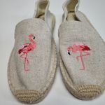 Soludos  ESPADRILLE FLAMINGO EMBROIDERED SMOKING SLIPPERS IN BEIGE 8 REVOLVE Photo 3