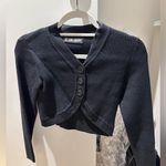 The Kript Cropped Black Sweater Photo 0