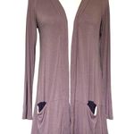 LOGO By Lori Goldstein Logo Lori Goldstein Open Womens Cardigan Sz XS Lagenlook Drape Layering Boho Photo 0