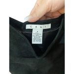 CAbi  Y2K Genuine Suede Leather Maxi Skirt Black Size L Minimalist Coastal Boho Photo 2