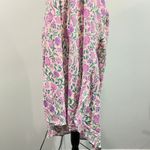 Mango  Women's Purple Floral Halter Dress Size XL Romantic Girly Vacation Photo 3