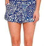 Lilly Pulitzer Shorts Size 0 Blue Animal Print Low Rise Tropical Resort Preppy Photo 0
