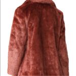frame denim FRAME Faux Fur Coat In Spice Size Medium Photo 3
