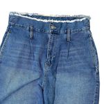 Forever 21 High Waisted Wide Leg Raw Fringe Waist 31 Casual Mom Jeans Photo 2