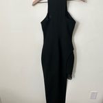 Elizabeth and James Tegan High-Slit Chiffon Maxi Dress, Black Size 2 Photo 8