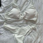 SheIn New heart ring textured white bikini Photo 0