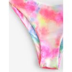 Zaful Tie Dye Knot Padded 2 Piece Bikini Set Straps High Cut Bathing Swim Suit S Photo 4