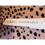 Saltwater Luxe Anthropologie Fulton Sweater Animal Print Small Sienna Brown Photo 5
