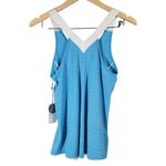 Lija Flow‎ Drop Tank White & Surf Blue S NWT Photo 1