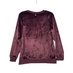 Gaiam ‎ Velour Pullover Sweatshirt Women's M Burgundy Long Sleeve NWT Photo 2