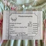 Miss Elaine Granny Lace Floral Green Pink Short Sleeves Oversized Sleep L # 1362 Size L Photo 11