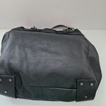 Lanvin Black Leather Tote Shoulder Bag Large Leather Satchel Bag Photo 2