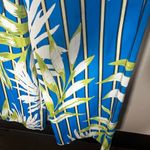 Lulus montane royal blue tropical print strapless jumpsuit XS Photo 3