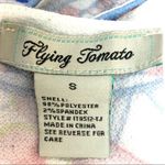 Flying Tomato  Flutter Sleeve Cold Shoulder Floral Flowy Top Size Small Photo 2