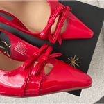 Shoedazzle NWT Shoe Dazzle Salsa Red Florentina Slingback Pump (USW8.5) Photo 3