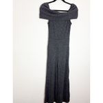 Lulus  Always Styling Charcoal Grey Off-the-Shoulder Ribbed Jumpsuit Size Small Photo 3