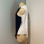 White House | Black Market Navy and White Top Size Small Photo 1