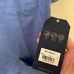 Authentic Cherokee Workwear NWT Men’s Cherokee Workwear Revolution Blue Short Sleeve Scrub Top Size Small Photo 3