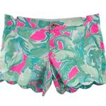 Lilly Pulitzer  the buttercup short 6 scalloped hem tropical colorful summer Photo 0