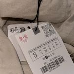 ZARA NWT LINEN BLEND DOUBLE BREASTED BLAZER BLOGGERS FAVE LIGHT BEIGE Photo 9