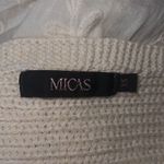 Micas ✨ Knot Front Knit Embroidered Tube Sz XS Top Beige✨ Photo 7