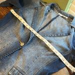 Stylish Vintage Denim Jacket with Embellishments rhinestone buttons Blue Size L Photo 7