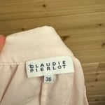 Claudie Pierlot Size 36/4 Baby Pink Midi Mesh Sheer High Rise Skirt Photo 9