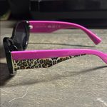 Betsey Johnson Black and Pink Sunglasses Leopard Photo 2