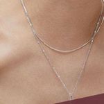 Jenny Bird Silver Leana Necklace NWT Photo 1