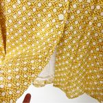 & Other Stories & Other Stories Yellow White Printed Art Deco Mini Shirt Dress Skater Photo 5