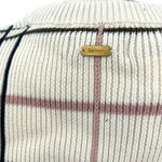 Barbour Rosefiled Knit Wool Blend Sweater In Whisper White Plaid Size US 14 Photo 5