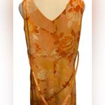 Krass&co NY &  Women's Maxi Dress. Beautiful Burnt Orange & Yellow Floral Print. EUC Photo 3