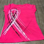 Ideology Womens  Breast Cancer Pink Printed T-Shirt Small GUC Photo 0