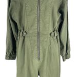 RTA Halima Utility Front Zip One Piece Jumpsuit Tomboy Green Size S Photo 6