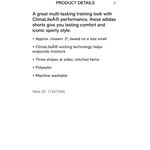 Adidas NEW Womens Pacer Shorts 3 Stripes Gray Athletic Climalite 3" Size Medium Photo 6