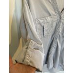 ZARA Grey Oversized Button Down Denim Top XS Chambray Minimalist Casual Photo 3