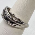 Sun Bronze Silver Plated & Diamond Ring (7) Silver Photo 2