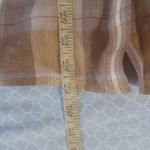 Liz Claiborne Claiborne Collection Women Brown Long Sleeve Button-Down Linen Shirt 16 Photo 5