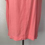 Splendid Splended Linen Blend Coral Split neck Top, Sz Medium Photo 2