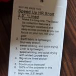 Lululemon  Red Speed up 2.5 shorts Photo 1