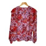 Skies Are Blue  Walk On By Floral Blouse Lavender Top‎ Boho Women Size Small New Photo 9