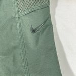 Nike PRO ATHLETIC LEGGINGS WITH SPARKLE MESH PANELS M OLIVE GREEN NEW A46 Photo 4
