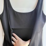 NBD Thom Midi Dress with Square Neck & Thigh High Slit in Black Size Small Photo 9